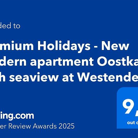 Premium Holidays - New Modern Apartment Oostkant With Seaview At Westende Middelkerke Extérieur photo